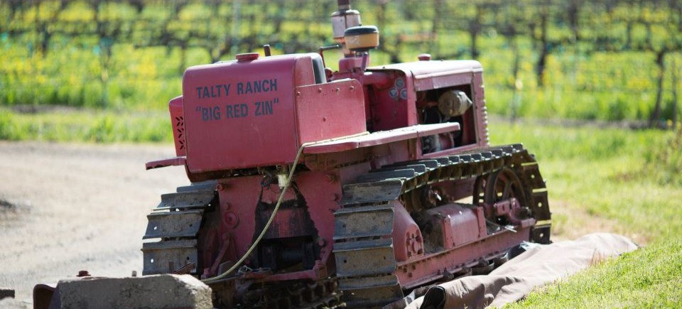 Talty Ranch Big Red Zin tractor